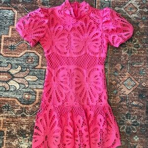 NWOT Pink Lace Dress